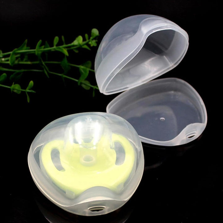 3PCS Dummy Case Pacifier Storage Box Transparent Baby Soother Pods Nipple Shield Case & Pacifier Cases for Travel and Home