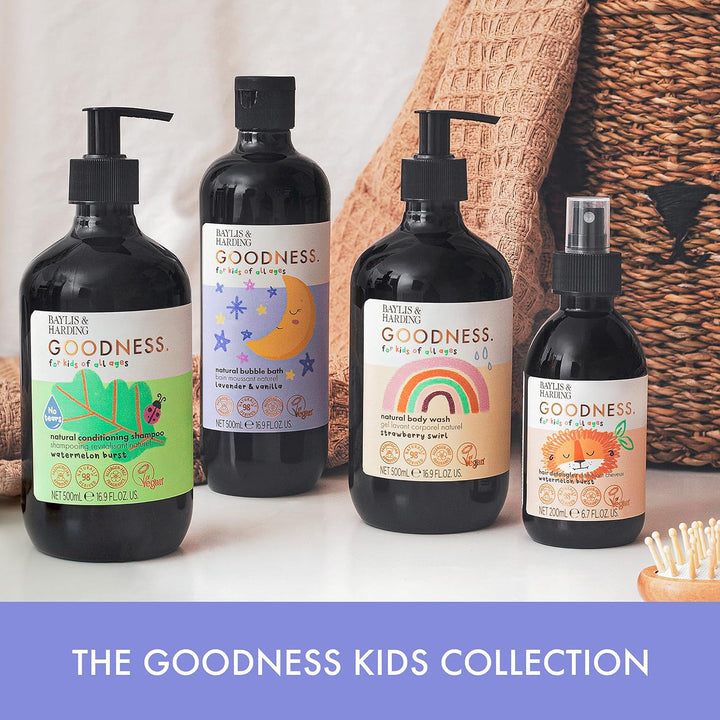 Goodness Kids Lavender & Vanilla Natural Bubble Bath, 500 Ml (Pack of 3) - Vegan Friendly