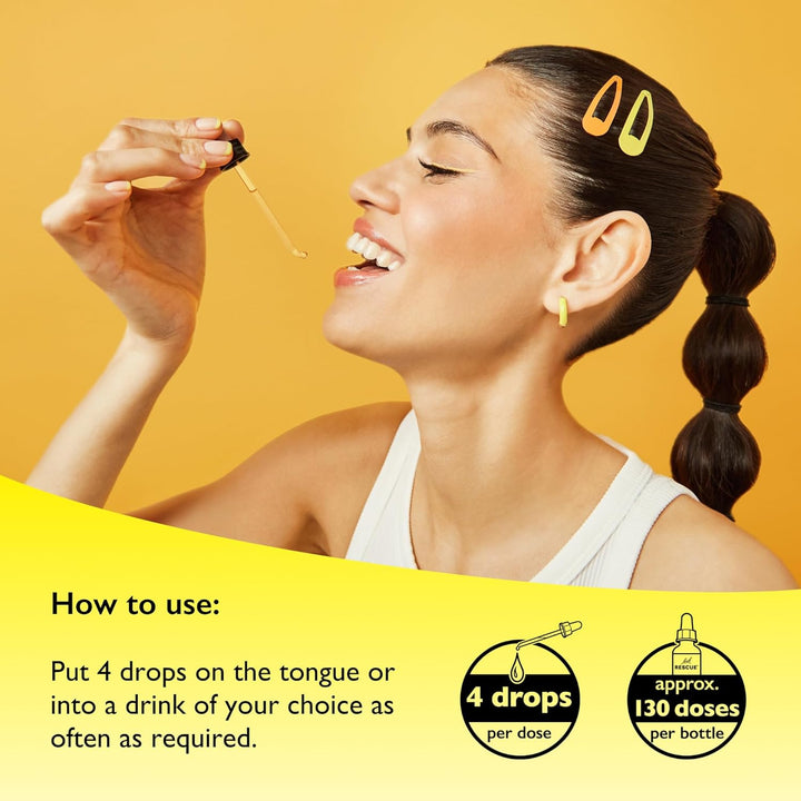 Remedy Dropper | Daily Support for Stressful Moments |  Original Flower Essences | Easy-To-Use 20Ml Dropper