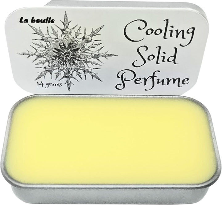 Cooling Solid Natural Perfume Balm. for Sensitive Skin. Handmade in UK.