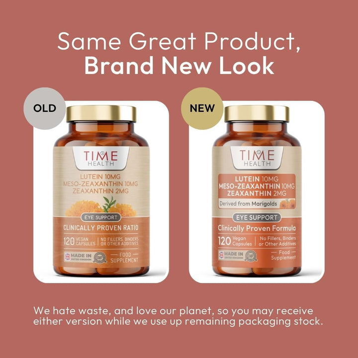 Lutein 10Mg - Meso-Zeaxanthin 10Mg - Zeaxanthin 2Mg – Micro-Encapsulated Formula – 100% Pure Natural Highly Bioavailable – UK Manufactured (120 Capsules)