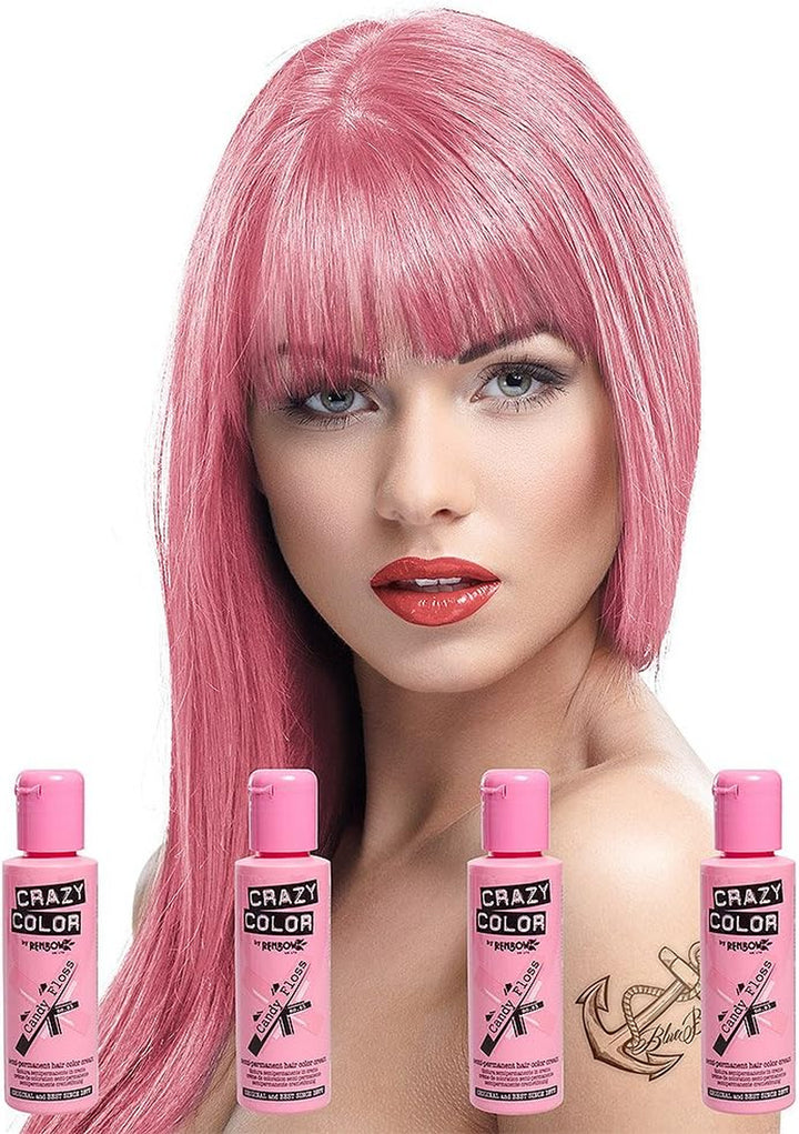 2X  Semi-Permanent Hair Dye 2X 100Ml (Fire Red)