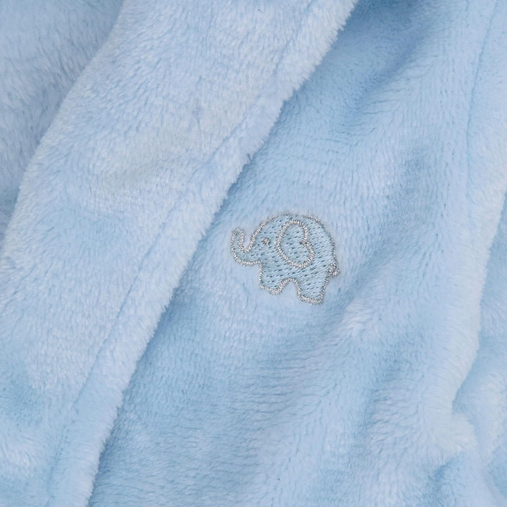 Personalised Baby Bathrobe Hooded Fleece Dressing Gown Super Soft Gifts Bath Robe for Boys Girls Cute Teddy Ears 0-4 Years