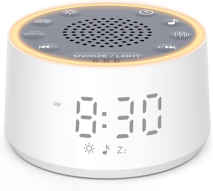 White Noise Machine - D1 Nova Sound Machine for Baby Adult, 25 Soothing Sounds, 9 Night Lights, Dimmable Display, Ideal Sleep Aid for Heavy Sleepers Bedroom