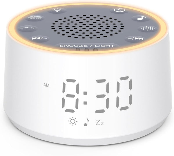 White Noise Machine - D1 Nova Sound Machine for Baby Adult, 25 Soothing Sounds, 9 Night Lights, Dimmable Display, Ideal Sleep Aid for Heavy Sleepers Bedroom