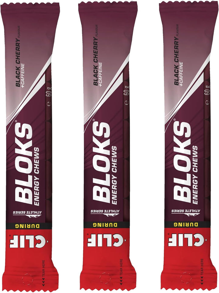 Shot Bloks 60G Caffeine Black Cherry 6 Chews (3 Pack)