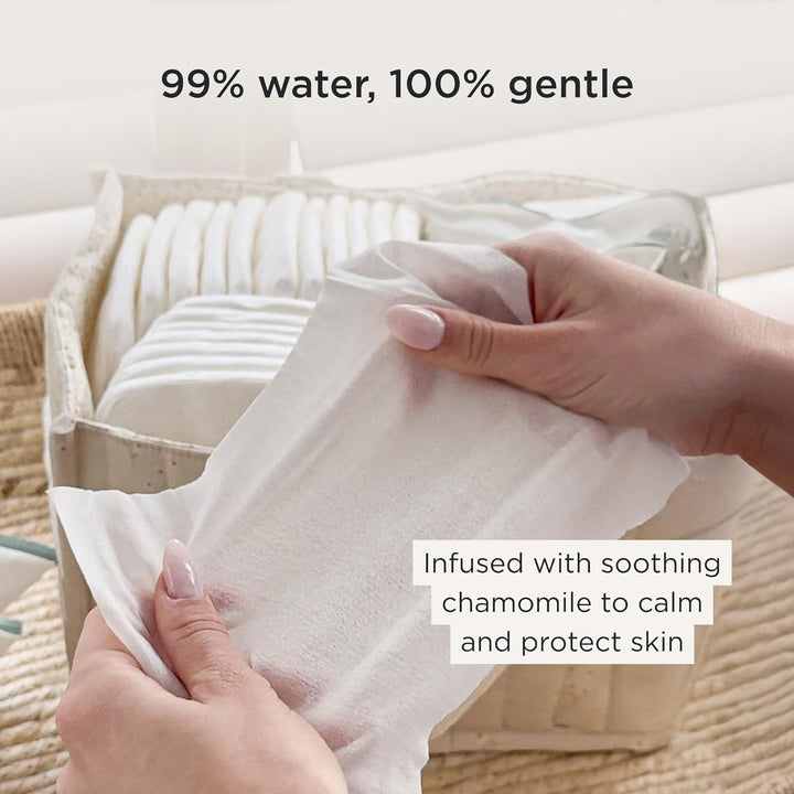Premium Eco Baby Wipes, 600 Wet Wipes (10 Packs) | Biodegradable Plastic-Free & Super Soft | 99% Water | Hypoallergenic & Dermatologist Approved | No Perfumes | New & Improved Formula