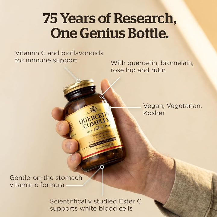 Quercetin Complex with Ester-C plus Vegetable Capsules - 100 Count (Pack of 1)