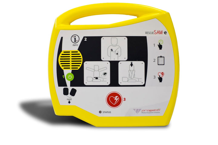 Rescue Same AED Defibrillator - with Battery and Adult Electrodes