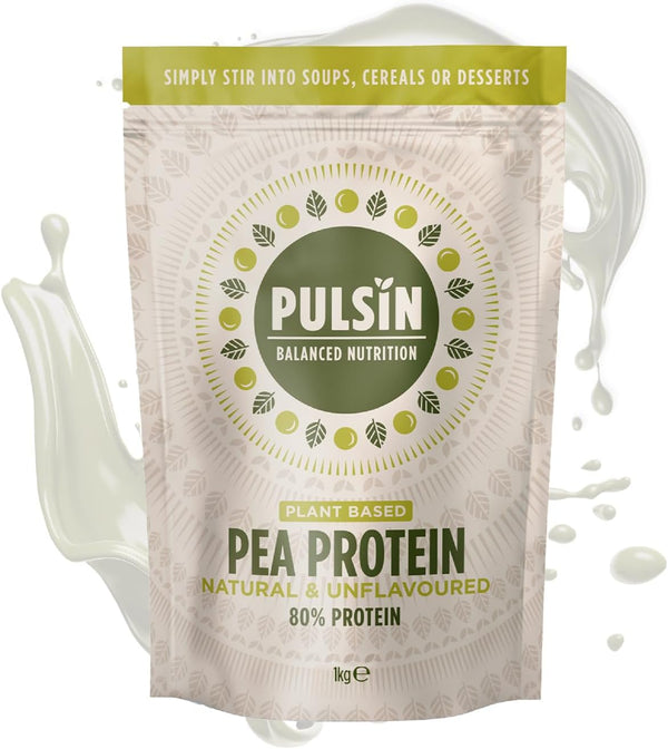 - Unflavoured Vegan Pea Protein Powder - 1Kg - 8.0G Protein, 0G Carbs, 41 Kcals per Serving - Gluten Free, Plant Based, Palm Oil Free & Dairy Free