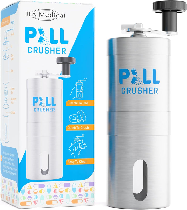 Pill Grinder/Crusher - Crushes Multiple Tablets/Pills into a Fine Powder