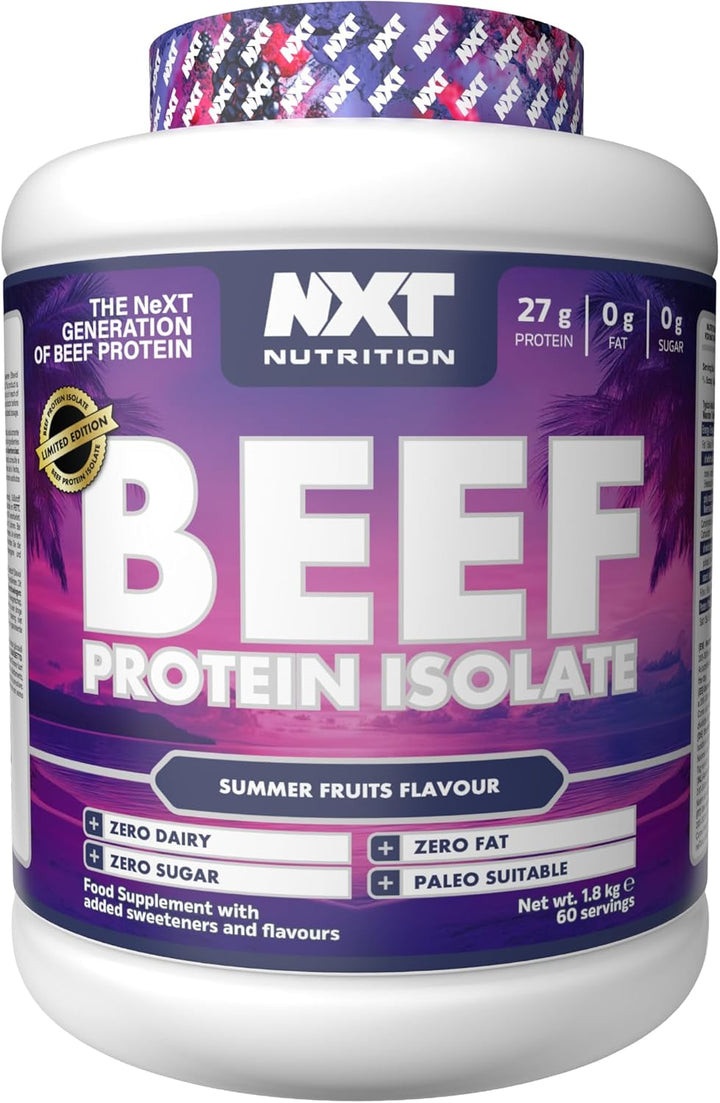 Beef Protein Isolate Powder - Protein Powder High in Natural Amino Acids - Paleo, Keto Friendly - Dairy and Gluten Free - Muscle Recovery | 1.8Kg | Ice Blast