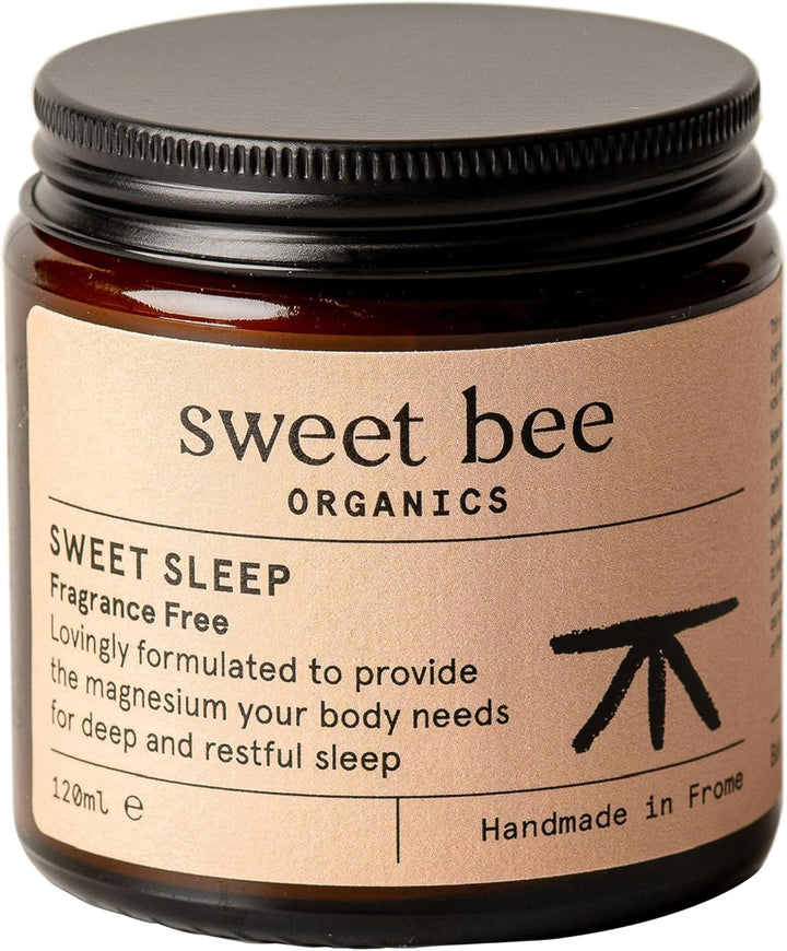 Sweet Bee Magnesium Butter - Soothing Magnesium for Sleep & Relaxation with Shea Butter - Moisturizing Magnesium Balm for Muscle Recovery - Nourishing Magnesium Cream for Sleep - Lavender 120Ml