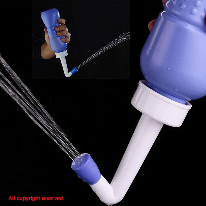 2Pcs-Pack Portable Bidet Sprayer - Easy Bidet Bottle- Travel Bidet - Baby Travel Bathing Kit-Postpartum Perineal Care 450 Ml 15Oz Capacity for Audlt,Baby,Eldery or Cleansing after Birth