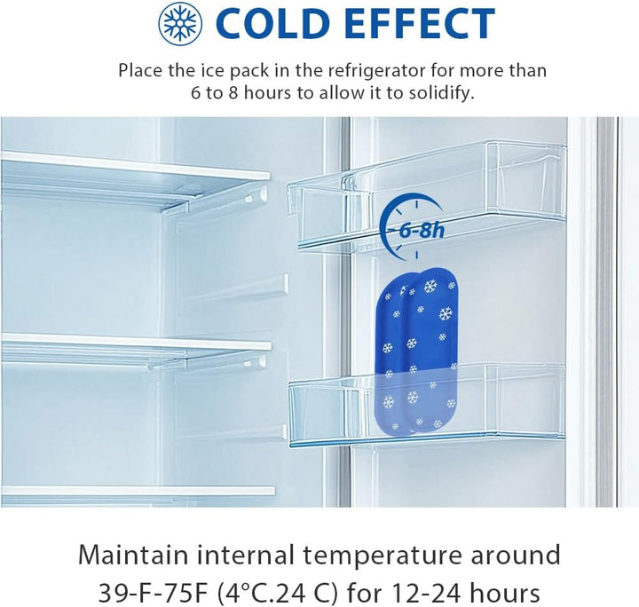 Insulin Cooler Ice Pack, 2 Pack Reusable Ice Packs Medicine Cool Bag, Cooling Gel Pack for Insulin Cool, Ice Packs for Diabetic Insulin Cooler Travel Case and Travel Medication Coolers