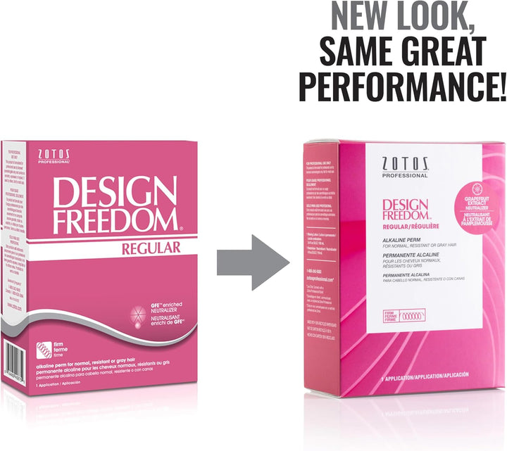 Design Freedom Regular Alkaline Perm for Unisex 1 Application Treatment