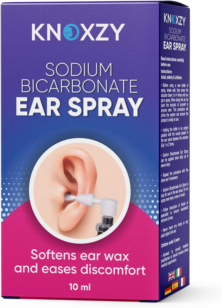 Sodium Bicarbonate Ear Spay, Ear Wax Remover for Clogged Ear Relief and Swimmer S Ear 10Ml X 1 (Package May Vary)