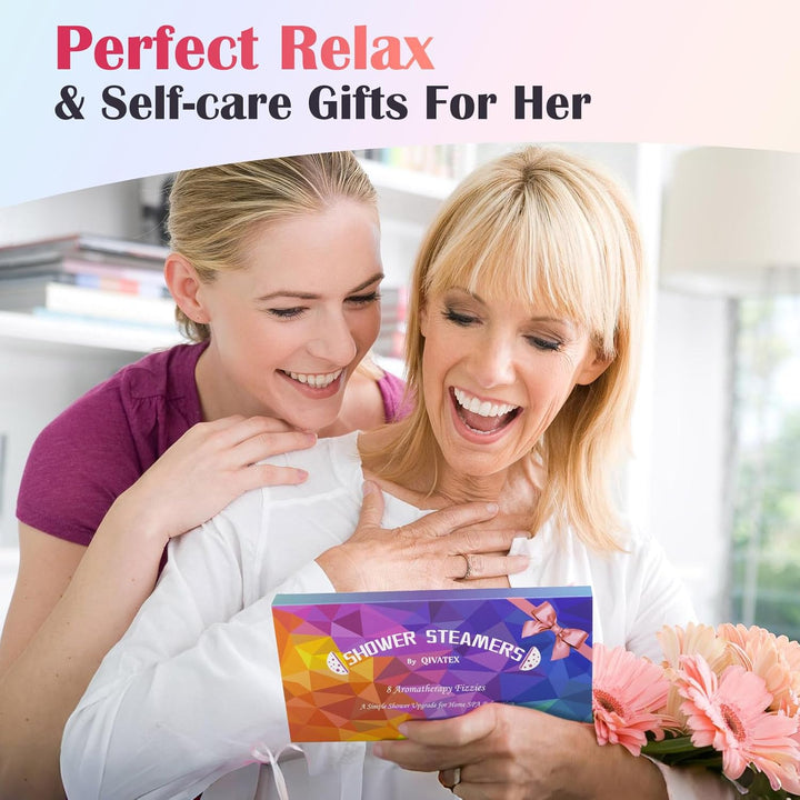 Gifts for Women: Shower Steamers Aromatherapy, Birthday Gifts for Women, Mum, Nanny, Girls, Teen SPA Stress Relief Bath Bombs Set Christmas Stocking Fillers Advent Calendar 2025 (8 Scents)