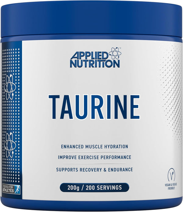 Taurine Powder 1000Mg - Pure & Natural Supplement for Enhanced Muscle Hydration, Recovery, & Endurance - Ideal for Workout & Bodybuilding - Supports Heart Health & Energy Boost (200G - 200 Servings)