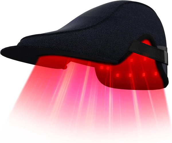 Laser Hair Growth Cap, 84 * 660Nm & 84 * 850Nm Wireless Infrared Red Light Therapy Beret Hat for Damaged Hair Repair, Prevent Hair Loss and Hair Regrowth Women and Men