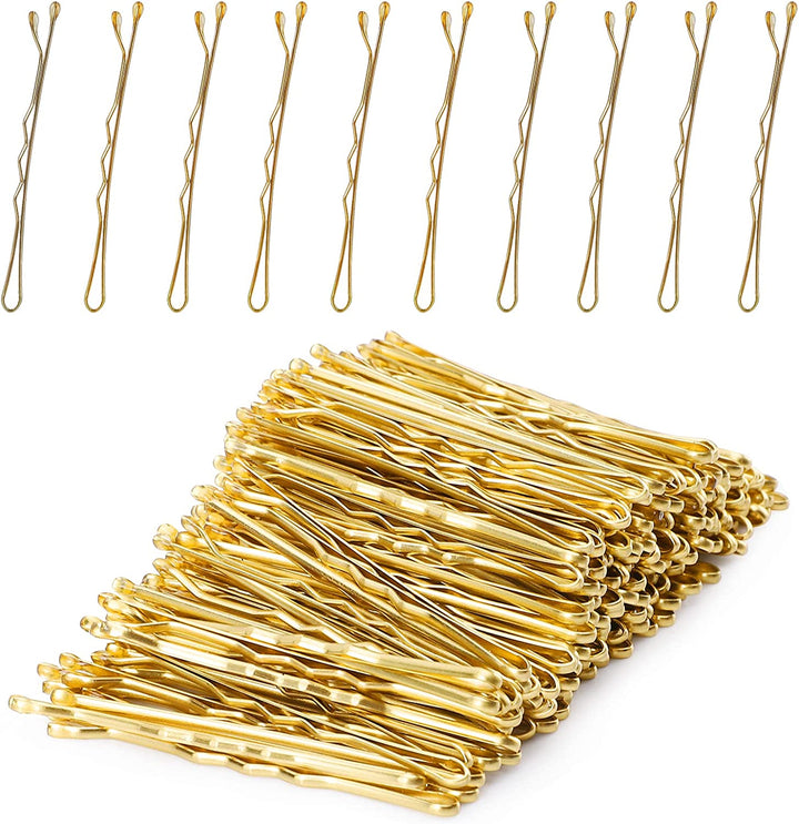 Bobby Pins, 200Count Brown Hair Pins Hair Grips with Box for Women Lady Girls Kids Kirby Grips Invisible Wave Hairgrip Barrette Hairclip Bulk Hair Accessories (Brown 5.2CM)