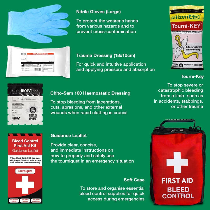 Basic Bleed Control Kit with Tourni-Key - Soft Case