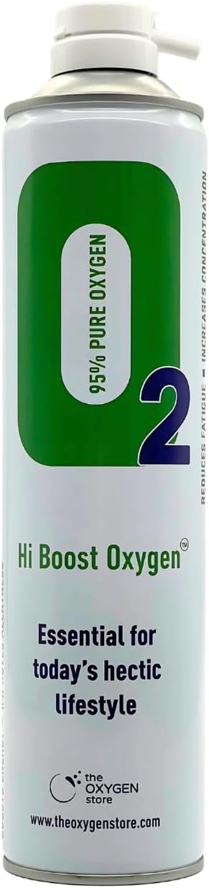 Hi Boost Oxygen Can Pure Oxygen | Pure Breathing Oxygen Essential for Todays Hectic Lifestyle | Made in the UK 10L X 3 Oxygen Cans Total 30L with Mask and Tube