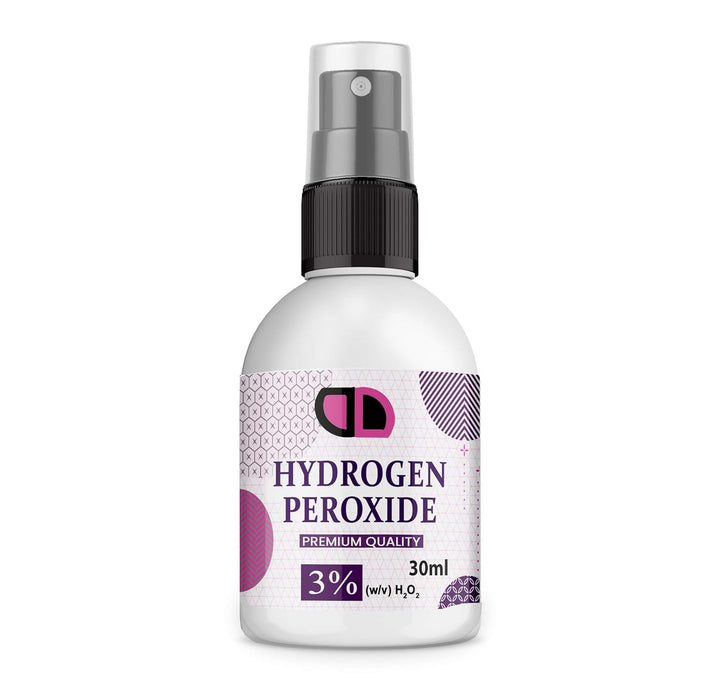 Food Grade Hydrogen Peroxide 3% (H2O2) VARIOUS SIZES CAP/SPRAY (30ML CAP)