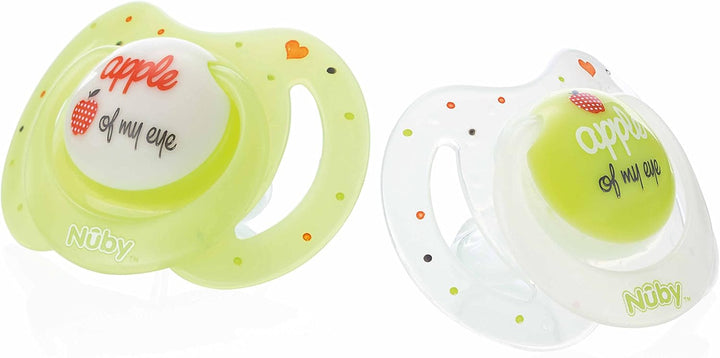 Nûby ID5887SFSN Green LM Little Moments Soothers (0-6 Months, Green
