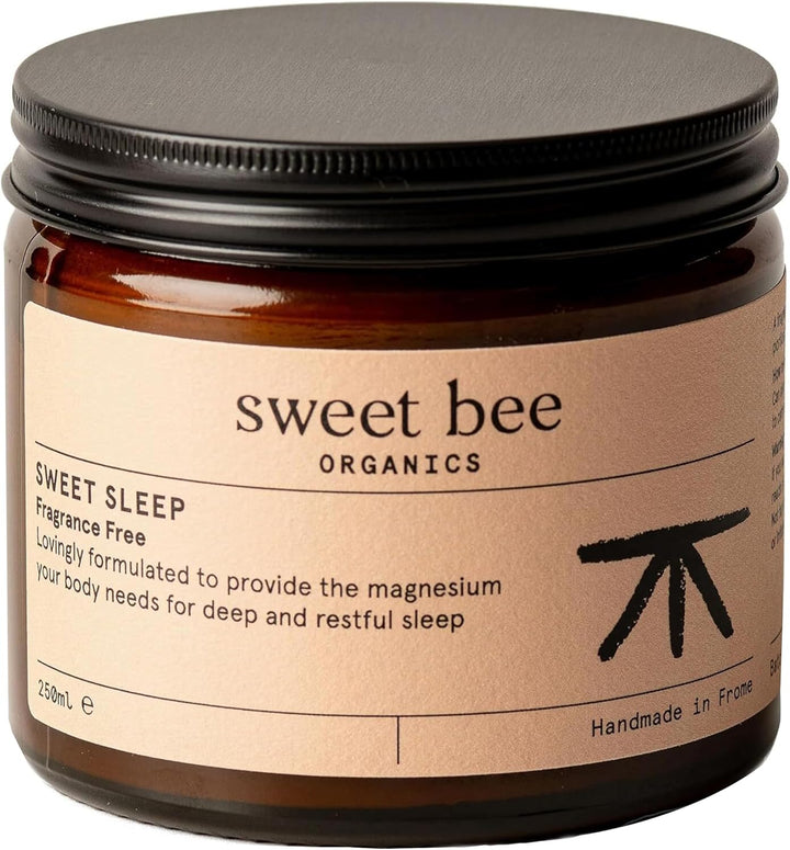 Sweet Bee Magnesium Butter - Soothing Magnesium for Sleep & Relaxation with Shea Butter - Moisturizing Magnesium Balm for Muscle Recovery - Nourishing Magnesium Cream for Sleep - Lavender 120Ml