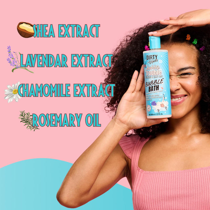 Bubble Trouble Bubble Bath 500Ml – Creamy & Nourishing Bubble Bath with Shea Butter & Signature Scent – Relaxing, Aromatherapy Soak for Soft Skin & Stress Relief