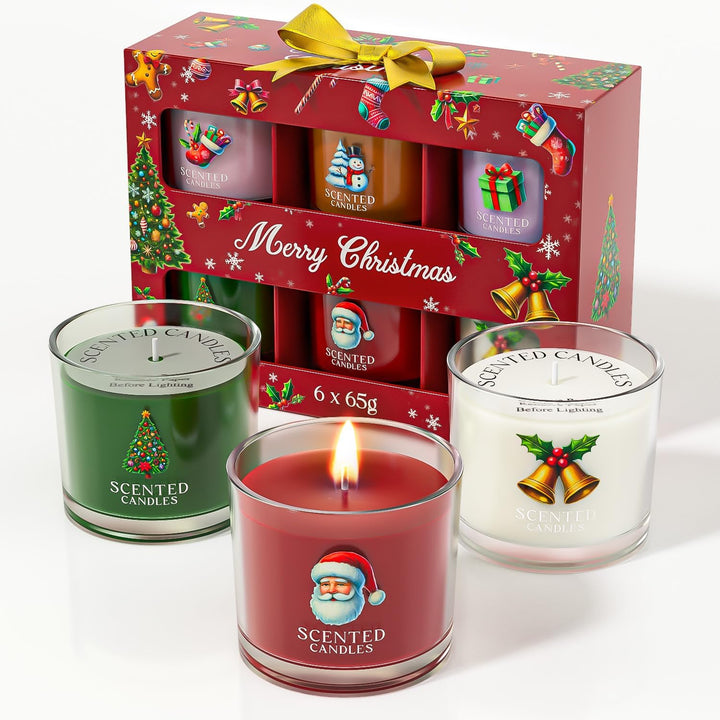 Candle Set, Scented Candle Gift Set for Her, 3 Scented Votive Candles, Birthday Gifts for Women/Men (Pink+Purple+White, 200G)