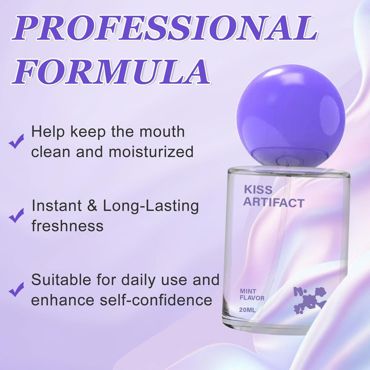 Probiotic Oral Spray, Fresh Breath Spray with Probiotics, Dry Mouth Spray, Mouth Freshener, Gentle Oral Care, Effectively Reduces Bad Breath, Alcohol-Free, Instant & Long-Lasting Freshness, 2 X 20Ml