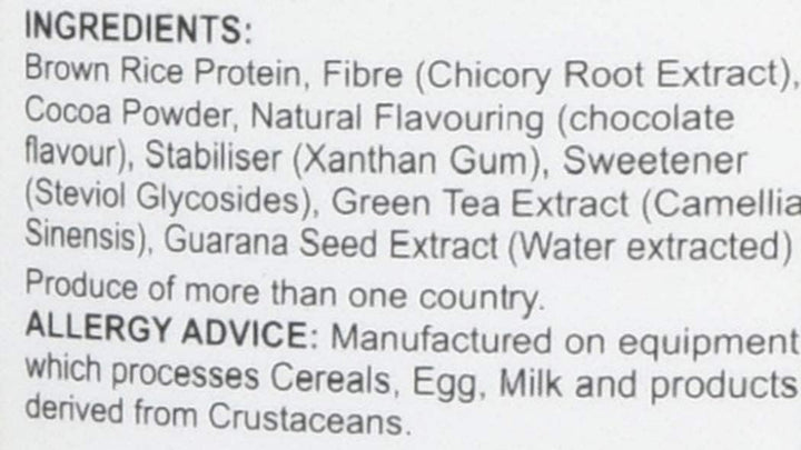 Ricenourish Chocolate Flavour Protein Powder 500G