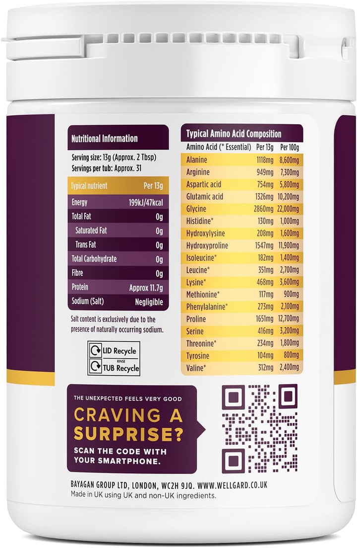 Collagen Powder, Gold Standard Bovine Collagen Peptides Powder by  - High Levels of the 8 Essential Amino Acids, Collagen Supplements, Halal & Kosher, Made in UK