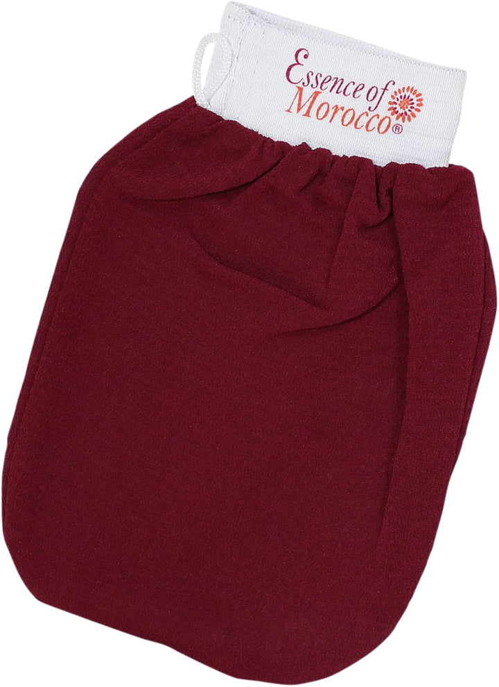 Moroccan Exfoliating Kessa Glove Hammam Scrub Mitt Made in Morocco Premium Quality Helps Cleanse Skin, Remove Fake Tan and Ingrown Hair (Pack of 1)