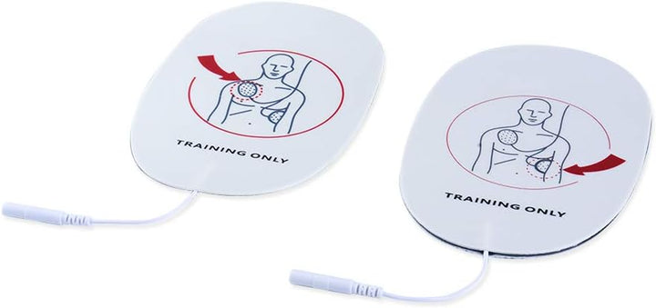 4 Pieces AED Training Device Patches First Aid Training Replacement AED Pads Adult Training Universal Trainer
