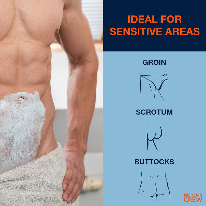 Intimate Hair Removal Cream for Men – Extra Gentle, Fast & Painless Depilation for Groin, Scrotum, Buttocks & Pubic Area – 100 Ml