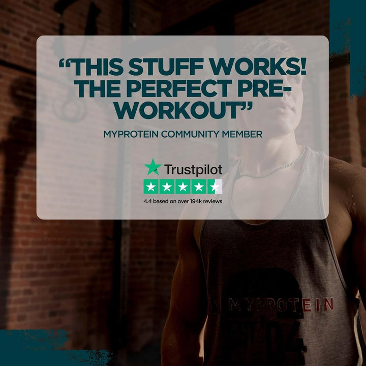 Alpha Pre-Workout Powder with Beta Alanine and Caffeine - Blue Raspberry - 600G