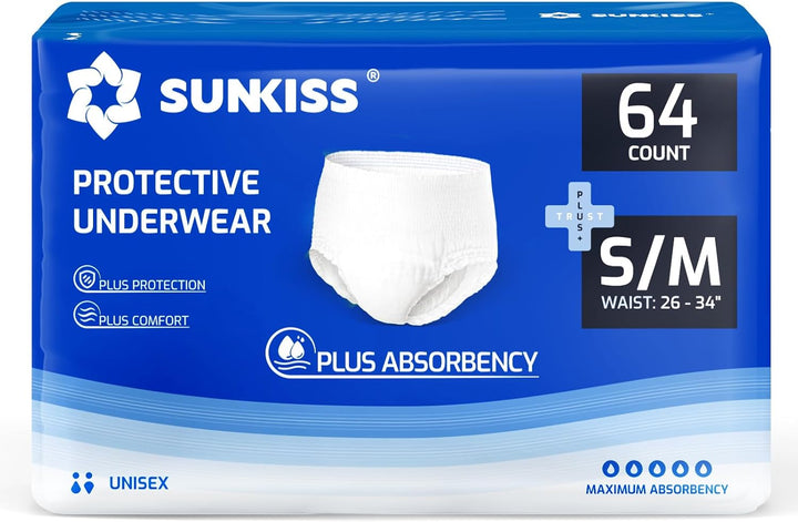 Trustplus Incontinence Pants for Men and Women, Adult Pull Ups, Disposable Protective Underwear, Maximum Absorbency, Odour Control, Large, 16 Count
