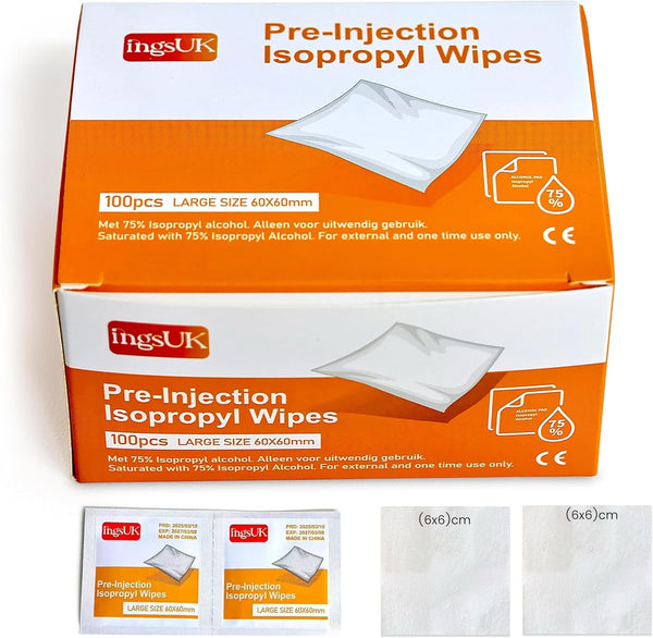 Multi-Purpose 75% Isopropyl Alcohol Wipes for Cleaning & Disinfecting (Large Size)