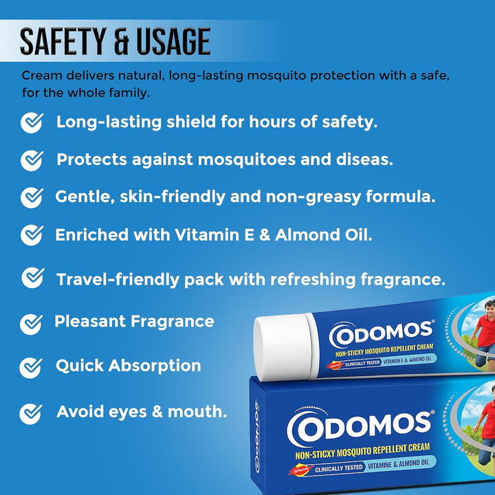 Pack of 5 Mosquito Repellent Cream for Travel & Holidays | Long-Lasting Insect Protection for Skin | Deet-Free | Fast Absorbing & Non-Greasy | Ideal for Outdoor Use, Camping, Hiking,