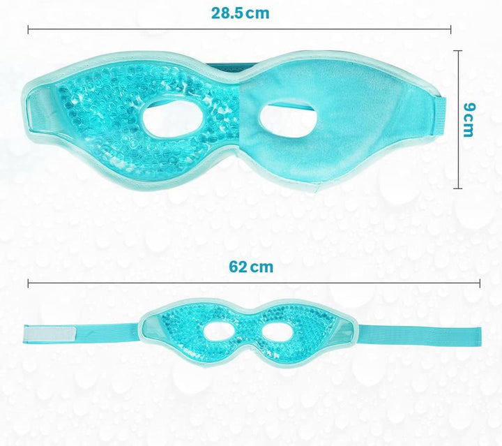Cooling Eye Mask, Reusable Hot/Cold Therapy Gel for Puffy, Dark Circles, Headaches, Migraines, Sinus Pain, Dry and Swollen Eyes