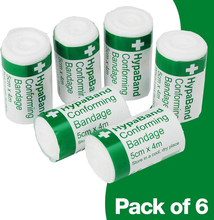 Hypaband Conforming Bandages - 5Cm X 4M (Pack of 6)