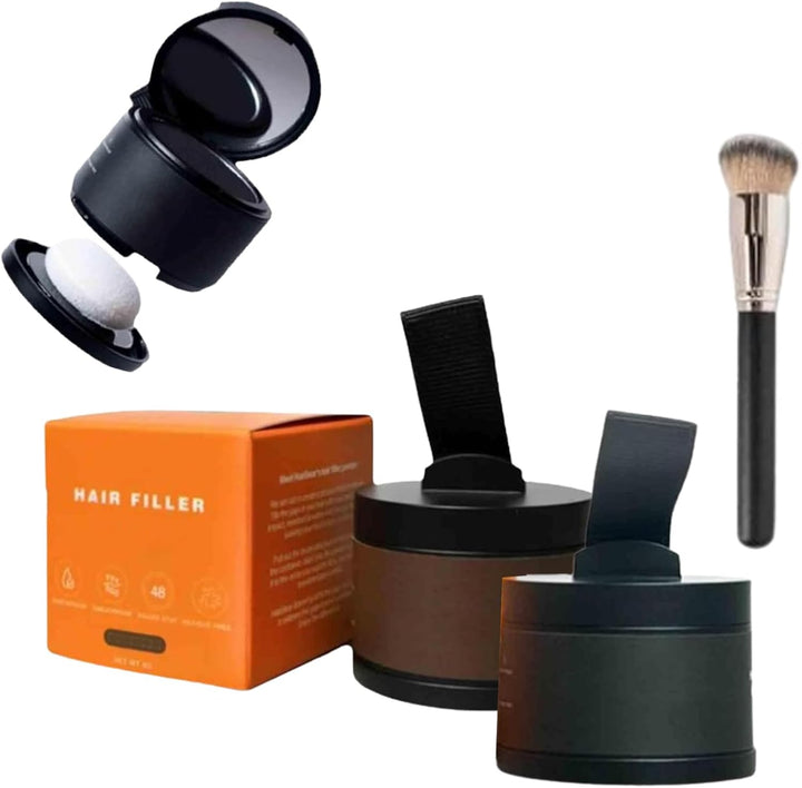 Hairbear Hair Filler, Hairbear Hair Filler Powder, Will Cover up Any Thinning Areas, Blissaehair Filler Powder, Hairlinepowder Stick Root Cover up for Women and Men (Black, 1)