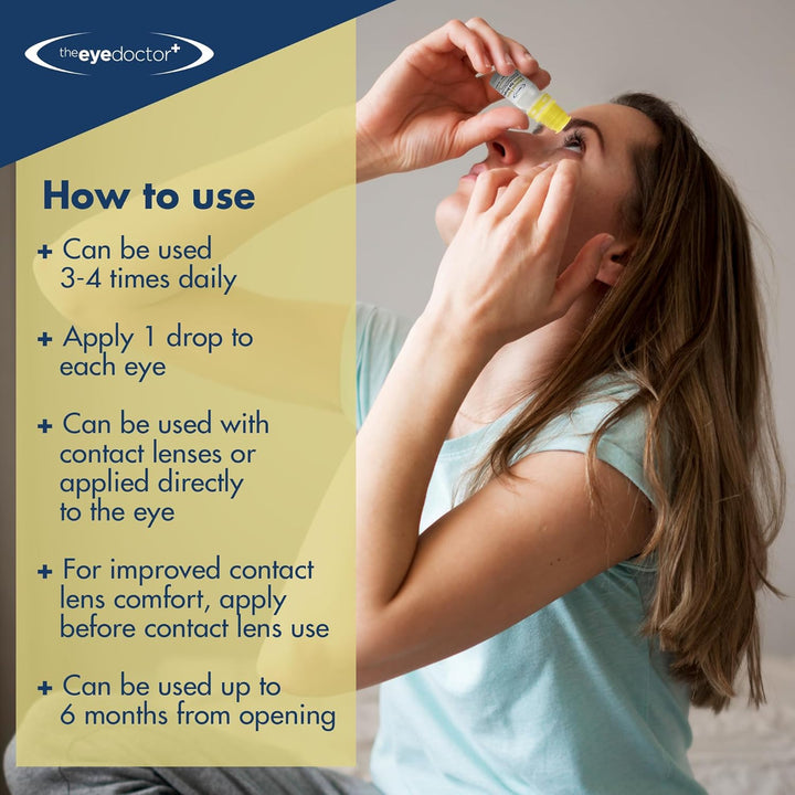 Dry Eye Drops, Advanced Triple Action Formula – Lipid-Based Eye Drop for MGD, Blepharitis & Evaporative Dry Eye, Preservative Free, Contact Lens Friendly, 300 Drops, 10Ml