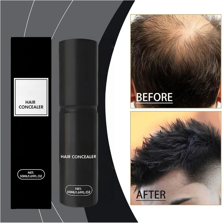 50Ml Hair Concealer Cream,Hair Concealer,Hair Dye Stick,Root Cover up Stick,Root Concealer,Enhance Hairline,Natural Volumized Look,Suitable for Women and Men,Long-Lasting and Styling(Black)