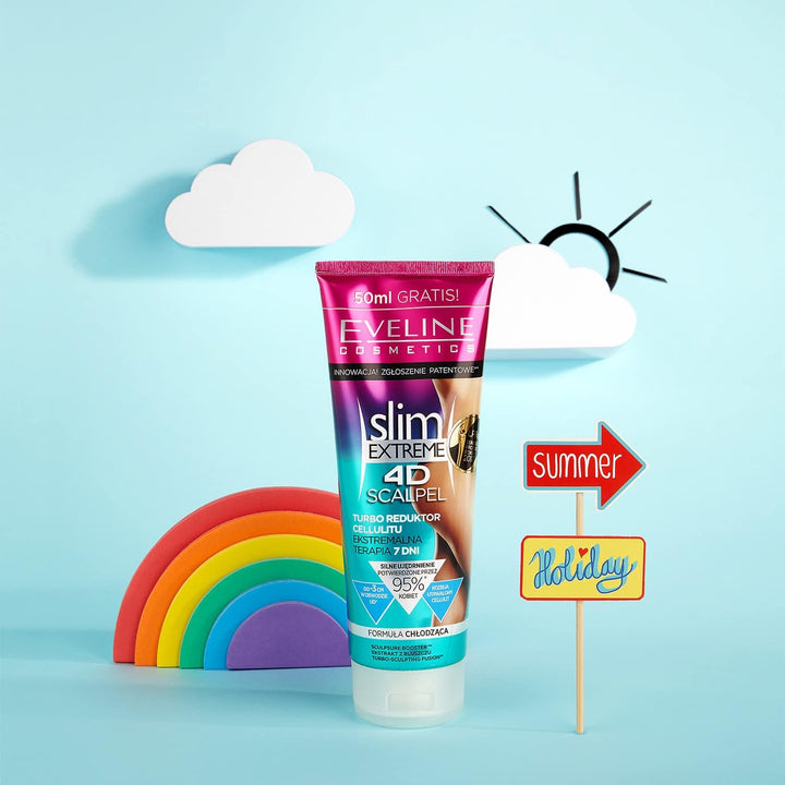 Slim Extreme 4D Scalpel | 250 Ml | Turbo Cellulite Reducer | Reduces Fat Layer | Extreme Therapy 7 Days