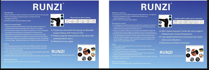 Shoulder Support Brace with Pressure Pad for Men Women, Adjustable Shoulder Support Arm Brace for Sports，Exercise, Fits Right or Left Shoulder