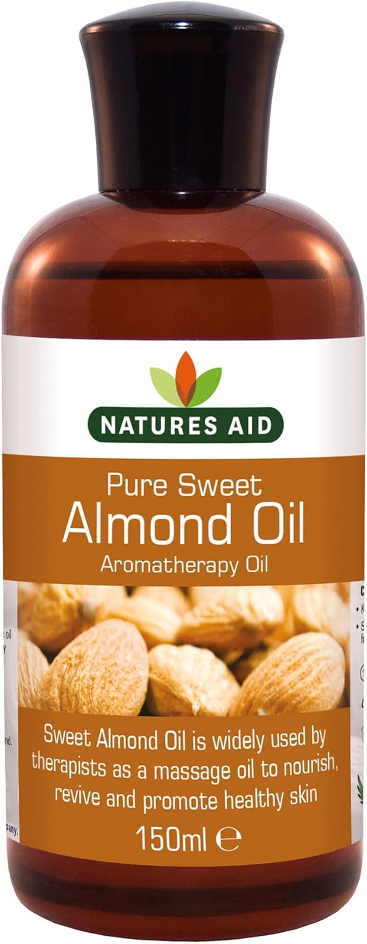 Sweet Almond Oil 150Ml – 100% Pure Massage Aromatherapy Oil for Dry Sensitive or Irritated Skin – Vegan, Non-Gmo, Gluten-Free – Hydrates, Soothes, Nourishes – Natural Skincare – Pack of 1